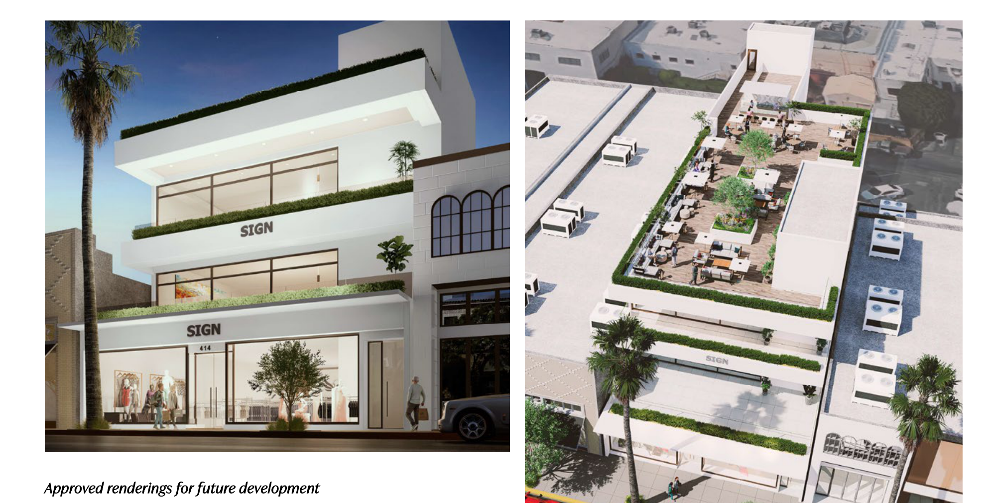 Approved renderings for future development